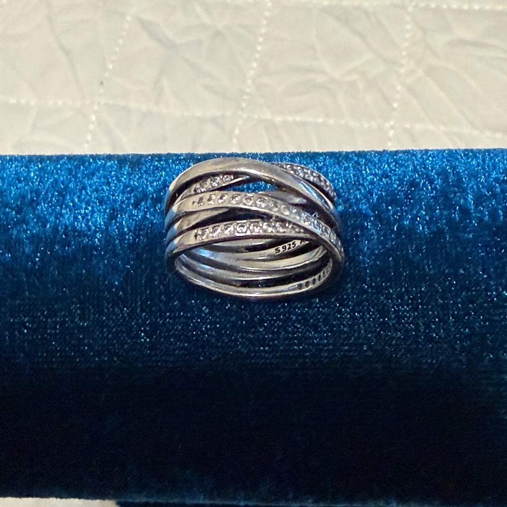 Pandora Entwined Ring SZ 7-1/2 - Picture 5 of 13